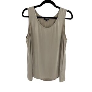 EILEEN FISHER Tank Top Beige Sleeveless Scoop Neck Women's Size L